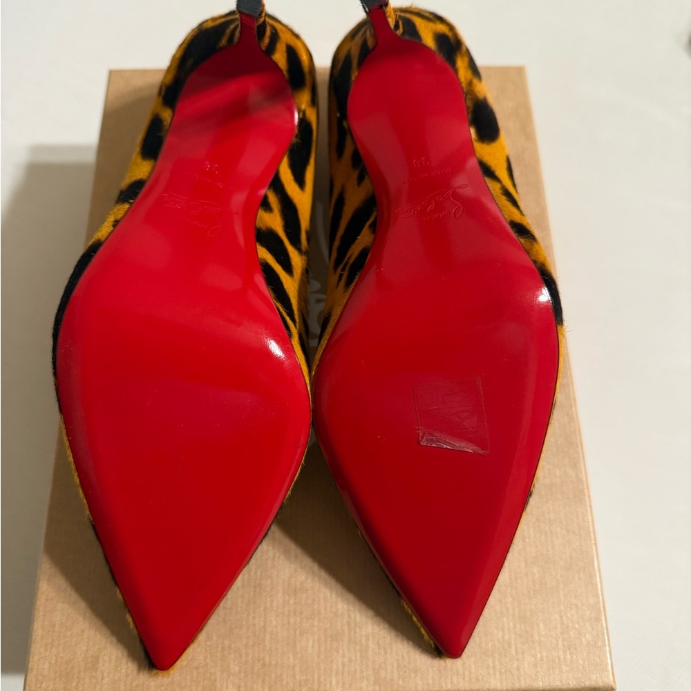Christian Louboutin Bold Animal Print Heels - Picture 3 of 6